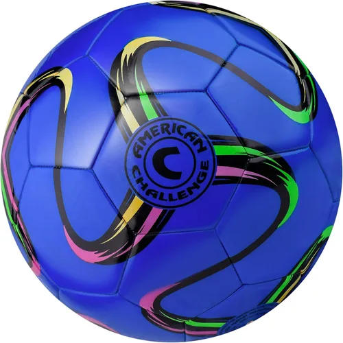 American Challenge Brasilia - Balón de fútbol – Tamaños 5, 4, 3 y 2 – Balón de fútbol de entrenamiento para jóvenes y adultos para práctica, juegos