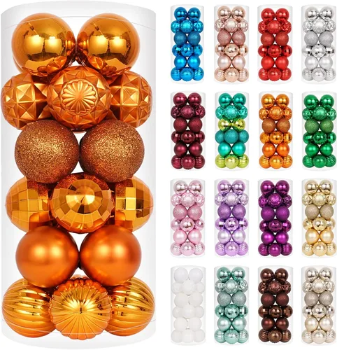 Vista 25 de XmasExp - Bolas de Navidad para colgar (34 unidades, irrompibles)