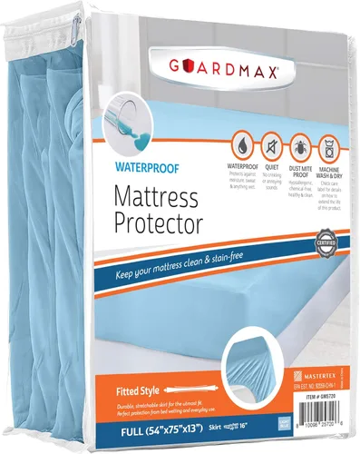 Vista 47 de Guardmax Protector de Colchón de Punto Jersey Tamaño Twin - Cubierta de Colchón Impermeable y Resistente a Ácaros del Polvo con Bolsillos