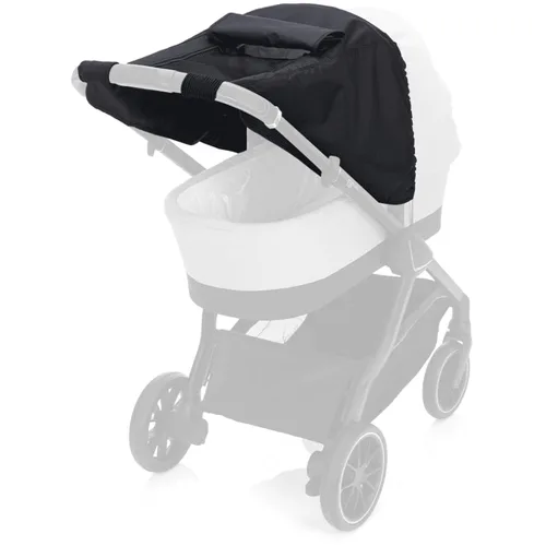 Cubierta solar para cochecito de bebé, anti-UV 50+, ajuste universal, para protección solar con ventana de visión, parasol impermeable (gris oscuro)