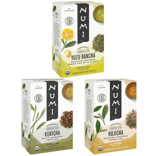 Vista 29 de Numi Té Orgánico de Arroz Tostado Matcha, 100 Bolsas de Té Matcha, Sabroso Té Verde