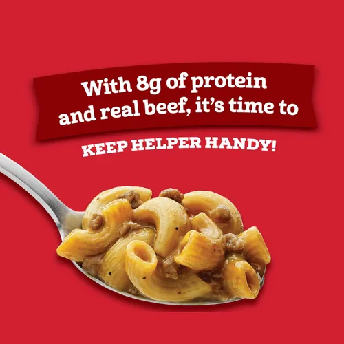 Vista 4 de Hamburger Helper Vaso para microondas de pasta de res (2 onzas – 6 unidades) sin sabores artificiales, listo en 4 minutos, comidas rápidas