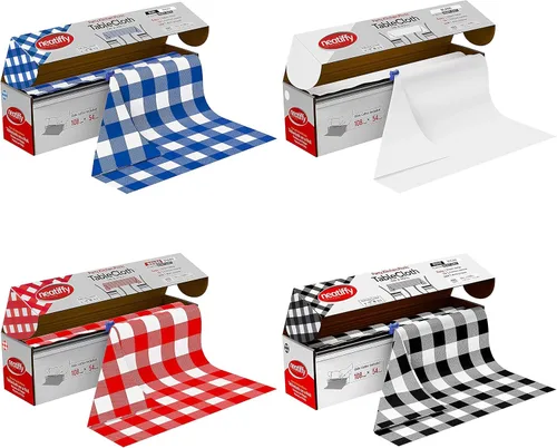 Neatiffy Rollo de mantel de plástico desechable | 54 pulgadas x 108 pies | Mantel para mesas rectangulares, cuadradas, redondas ovaladas | picnic,