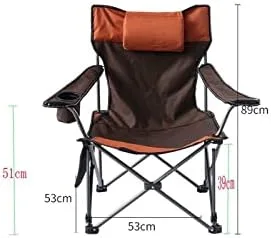 Vista 5 de Silla plegable Silla plegable reclinable para exteriores (naranja) (azul talla única)