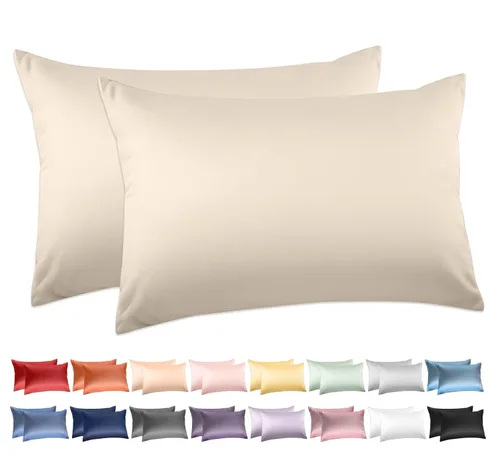 Vista 15 de Deep Dream - Juego de 2 fundas de almohada estándar 100% algodón de 600 hilos, 20 x 26 pulgadas, cierre de sobre súper suave y transpirable (negro)