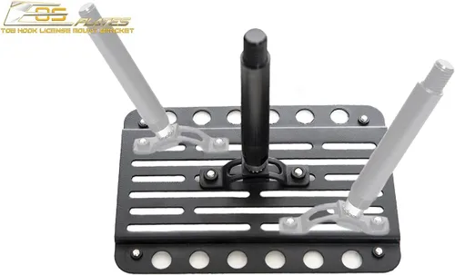 Vista 9 de Extreme Online Store Repuesto para modelos Audi Q8 y SQ8 2019 actuales Placa EOS versión 2 gancho de remolque para parachoques delantero, soporte