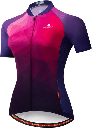 Aogda - Jersey de ciclismo para mujer. Camisa estilo chamarra de ciclismo, leotardo para equipo de ciclismo