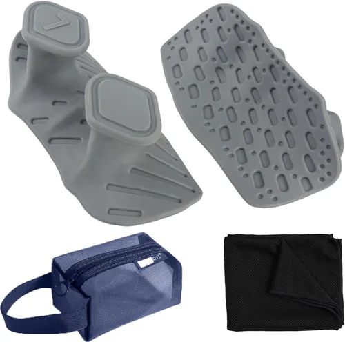 Vista 9 de Upgraded Weight Lifting Grips for Women & Men - Extra Large & Thick Non-Slip Gym Grips, Ergonomic Workout Gloves for Pull-Ups, Dumbbell Exercises