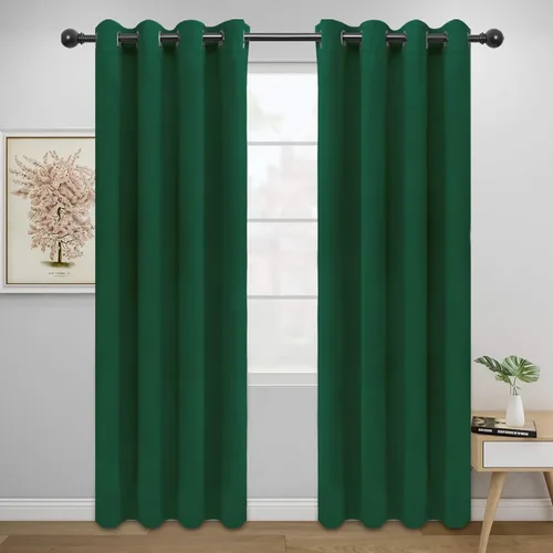 Vista 765 de Easy-Going - Cortinas opacas para dormitorio, aislamiento térmico sólido con ojales, cortinas de ventana para reducción de ruido, cortinas