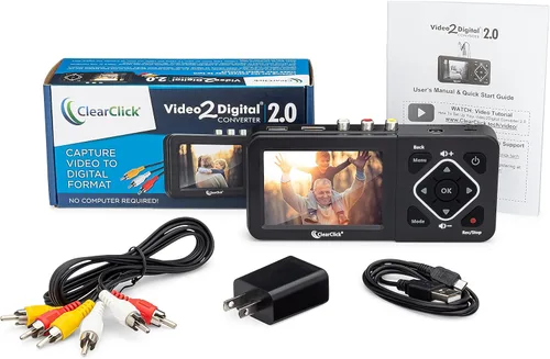 Vista 5 de ClearClick Convertidor de video a digital 2.0 (segunda generación) - Graba video de VCR, cintas VHS, AV, RCA, Hi8, videocámara, DVD, sistemas
