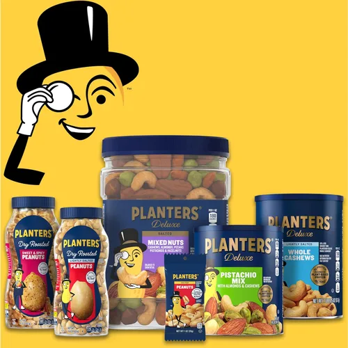 Vista 7 de Planters Marañón en mitades y pedazos ligeramente salado, 8 oz