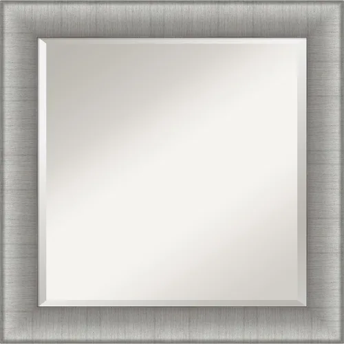 Vista 10 de Amanti Art Espejo de pared plateado de 29 x 23 pulgadas, espejo rectangular plateado para decoración de pared de sala de estar, marco tradicional