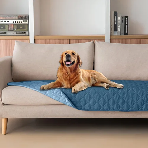 Vista 57 de gogobunny - Manta para perros y gatos 100% impermeable y de doble cara, funda suave para cama de mascotas, reversible, protege muebles, carbón