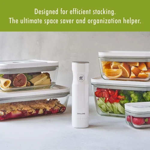 Vista 11 de ZWILLING Fresh & Save - Plato de vidrio para gratinar al vacío, recipiente hermético para almacenamiento de alimentos