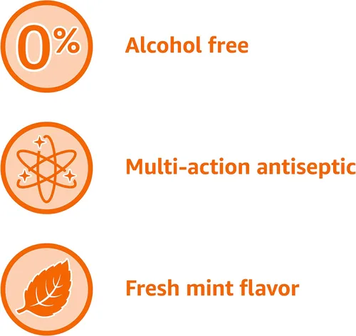 Vista 5 de Yaxa Basics Enjuague antiséptico multiacción, sin alcohol, menta fresca, 1 litro, 33.8 onzas líquidas, 1 paquete (anteriormente Solimo)