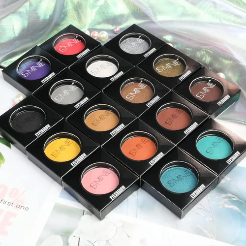 Vista 6 de IS'MINE Single Duo Shimmer Brown Sombra de ojos, doble color, larga duración, maquillaje de ojos blancos para día y noche