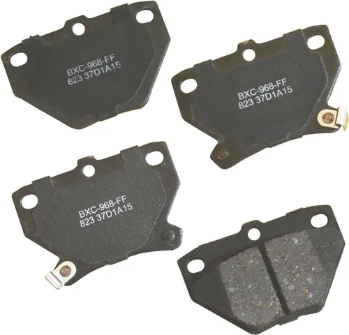 Vista 181 de Pastillas de freno traseras cerámicas Bendix Premium SBC1337 para Cadillac CTS 2014-2008, SRX 2016-2010, Chevrolet Camaro 2015-2010, Saab 9-4X 2011