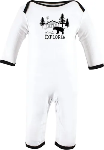 Vista 4 de Hudson Baby - Enterizos de algodón para niñas bebés