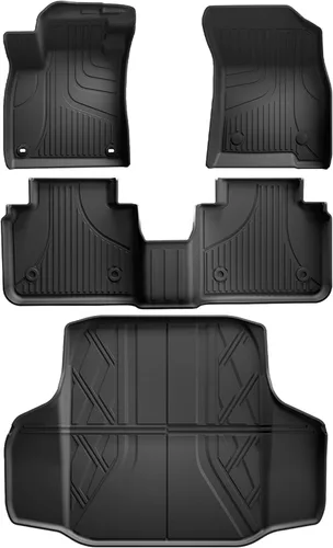 Vista 16 de Alfombrillas para todo tipo de clima y forro de carga para Honda CR-V 2017-2022 (no para turismo e híbrido) – Forros de suelo de TPE de ajuste