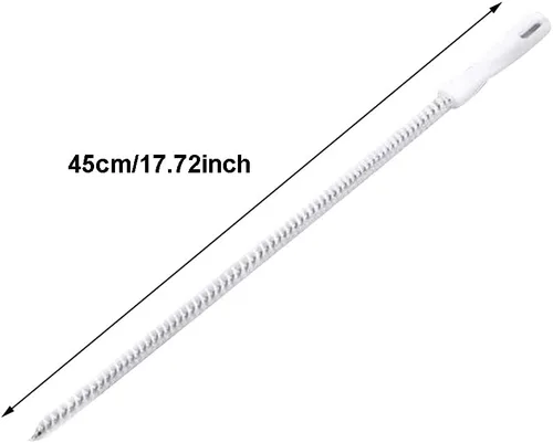 Vista 2 de Cepillo de limpieza flexible para fregadero, cepillo de limpieza de dragado de tubería de drenaje de 17.7 in, cepillo de desbloqueo de drenaje