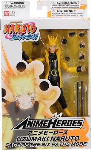 Vista 5 de Anime Heroes (36908) - Figura de acción de Naruto Uzumaki, Modo sabio de los seis caminos de Naruto