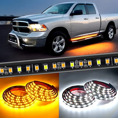 Vista 10 de Nilight 4 Piezas Tiras de Luces de Acento de Neón Underglow de Aluminio 396 LEDs Color de Ensueño Asistencia de Puerta Función Activa de Sonido