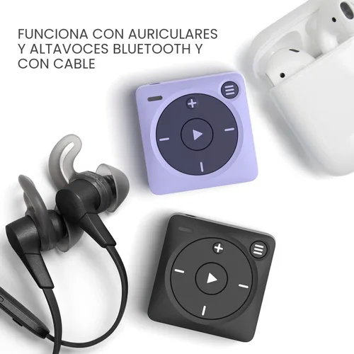 Vista 5 de Mighty 3 Reproductor de Música Spotify y Amazon (Edición 2026) - Portátil, Sin Pantalla, Funciona Sin Conexión - Compatible con Auriculares