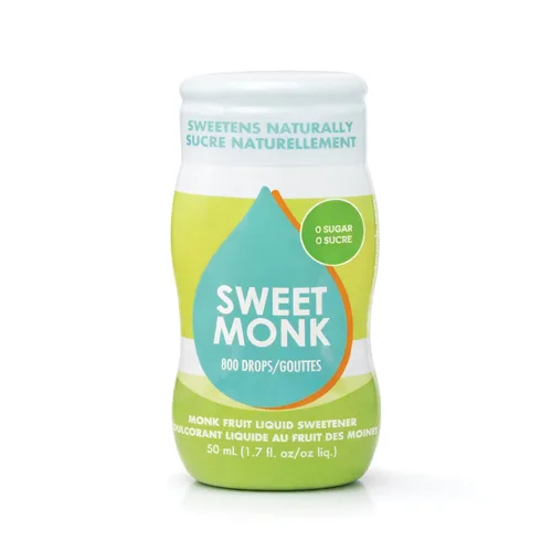 SweetMonk - Edulcorante líquido 100% puro original de fruta de monje sustituto de azúcar - 1.7 oz | Extracto de fruta de monje sin agua añadida |