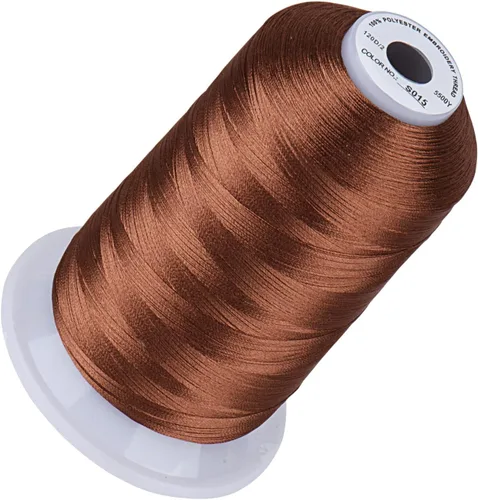 Vista 80 de Simthread 5500 yardas de hilo de bordar, 5000M de alto rendimiento 40WT 100% hilo de poliéster – 170+ colores vívidos, clasificado de alta velocidad