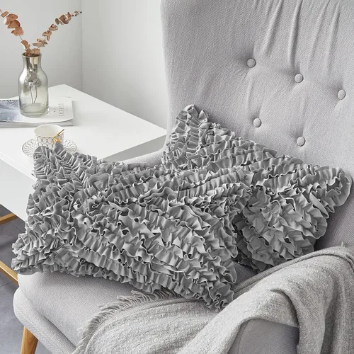 Vista 5 de FAVRIQ Juego de 2 rellenos de almohada de 12 x 20 pulgadas (juego de 2), rellenos de almohada rectangulares para interior de sofá con funda