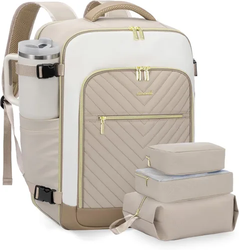 Vista 10 de LOVEVOOK Mochila de Viaje Grande, Mochila de Equipaje de Mano para Aviones, Viajes
