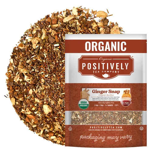 Vista 134 de Organic Positively Tea Company, Té Rooibos de vainilla y naranja sanguina, hoja suelta, 4 onzas