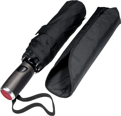 LifeTek Windproof Travel Umbrella - Compact Automatic Wind Resistant Strong and Portable - Small Folding Backpack Umbrellas for Rain perfect for Car