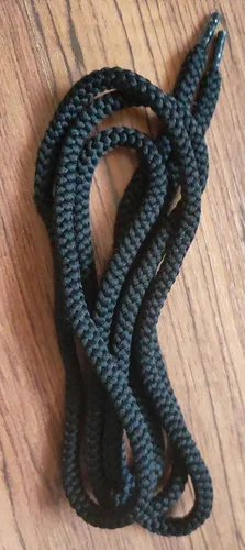 Vista 4 de 4 Pieces Black/White Round Hoodie Drawstrings Cord Replacement 6mm X 53 Inch Draw String for Sweatpants, Sweatshirt, Jacket, Coats, Shorts, Pants