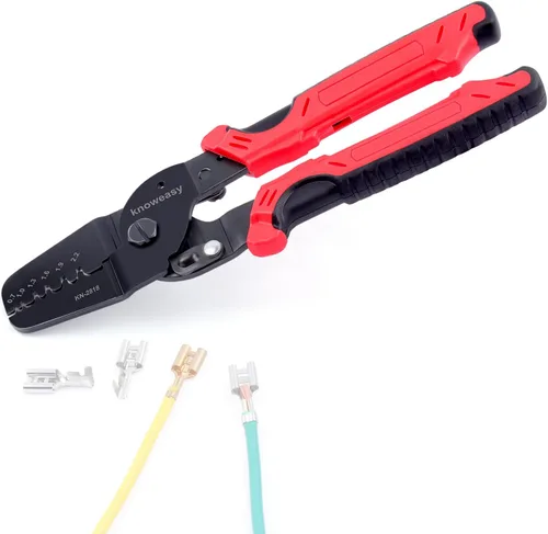 Vista 16 de Kit de herramienta de crimpado Knoweasy para conectores Deutsch DT: Crimpador de barril cerrado y barril abierto, herramienta de extracción