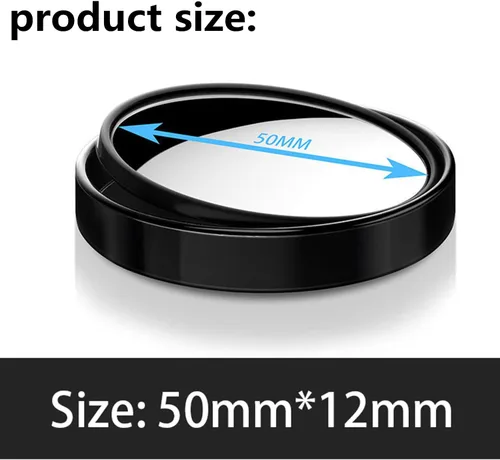 Vista 4 de Espejos de punto ciego para automóvil, 2 pulgadas, redondos, HD, retrovisores, convexos, giratorios de 360, espejos convexos de gran angular