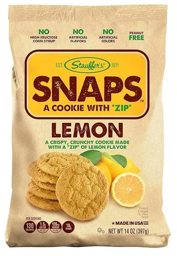Stauffer's Original Recipe Lemon Snaps 14 oz. Bolsas (3 bolsas)