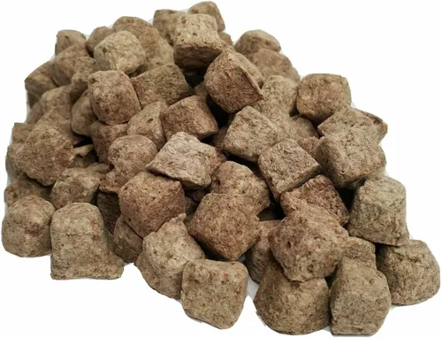 Aquatic Foods Inc. Cubitos de camarones en salmuera, liofilizados para peces tropicales, cíclidos, discos, tetras y más, bolsa de 5 onzas