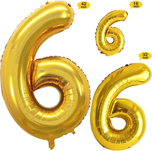 Vista 59 de GOER Globos Número 10 para Decoraciones de Fiesta de 10º Cumpleaños, Globos de Helio de Papel de Aluminio Jumbo de 42 Pulgadas para 10º Aniversario