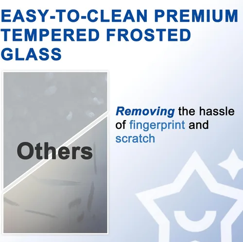 Vista 3 de Puertas plegables, puerta de vidrio esmerilado de 24 x 80 pulgadas con perilla y kit de herramientas, puerta interior plegable