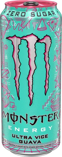 Vista 3 de Monster Energy Ultra Vice - Bebida energética de guayaba sin azúcar, 16 onzas (paquete de 15)