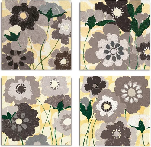 Vista 33 de Wexford Home Colección de primavera de jardín de campo francés, colección de primavera, juego de 4 paneles para decoración de pared de oficina