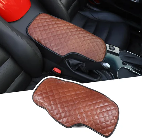 Vista 10 de LLKUANG Funda protectora suave para reposabrazos de consola central para Chevrolet Corvette C6 Z06 ZR1 2005 2006 2007 2008 2009 2010 2011 2012 2013