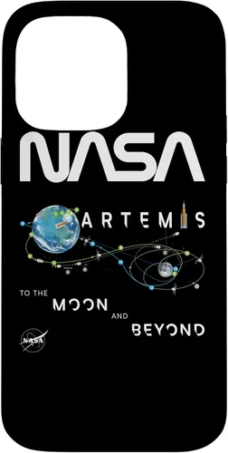 Vista 21 de NASA Artemis Mission Exploration Insignia Worm Logo Case para iPhone 16