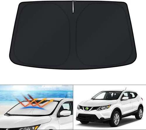 Vista 225 de KUST Parasol para parabrisas para Ford Escape 2020-2025 2026, accesorio personalizado, protector de ventana plegable, bloquea los rayos UV, visera