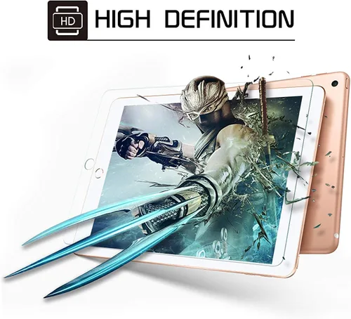 Vista 7 de Protector de pantalla de cristal templado SPARIN para iPad 9.7 pulgadas (2018 y 2017), iPad Pro 9.7, iPad Air 2 y iPad Air