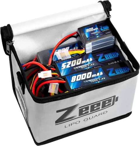 Vista 8 de Zeee 7.2V 3600mAh RC NiMH Batería con Tamiya Plug 2 Pack Baterías con 1 unids Lipo Safe Bag Bolsa ignífuga a prueba de explosiones para carga