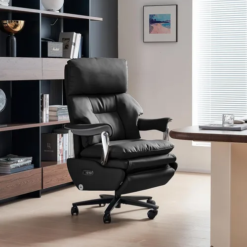 Vista 9 de EMIAH Ergonomic Office Chair with Foot Rest Electric Executive Office Chair Reclining with Massage Big and Tall High Back Computer Chair with