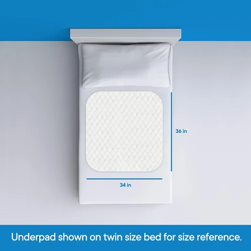 Vista 2 de Empapador protector reutilizable, absorbente, a prueba de agua para ropa de cama de RMS