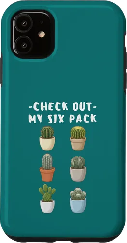 Vista 8 de Check Out My Six Pack Cactuses Plant Mom Dad Case for iPhone 16